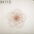 Mayco New Design Gold Metal Flower Wall Decor for Home Decor